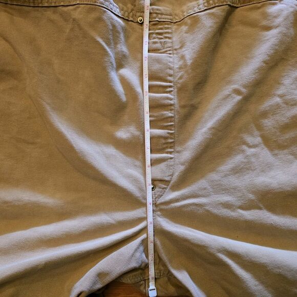 VTG Carhartt Mens 54x30 ? No Size Tag Brown Duck Canvas Bib Overall Double Knee - Picture 16 of 16